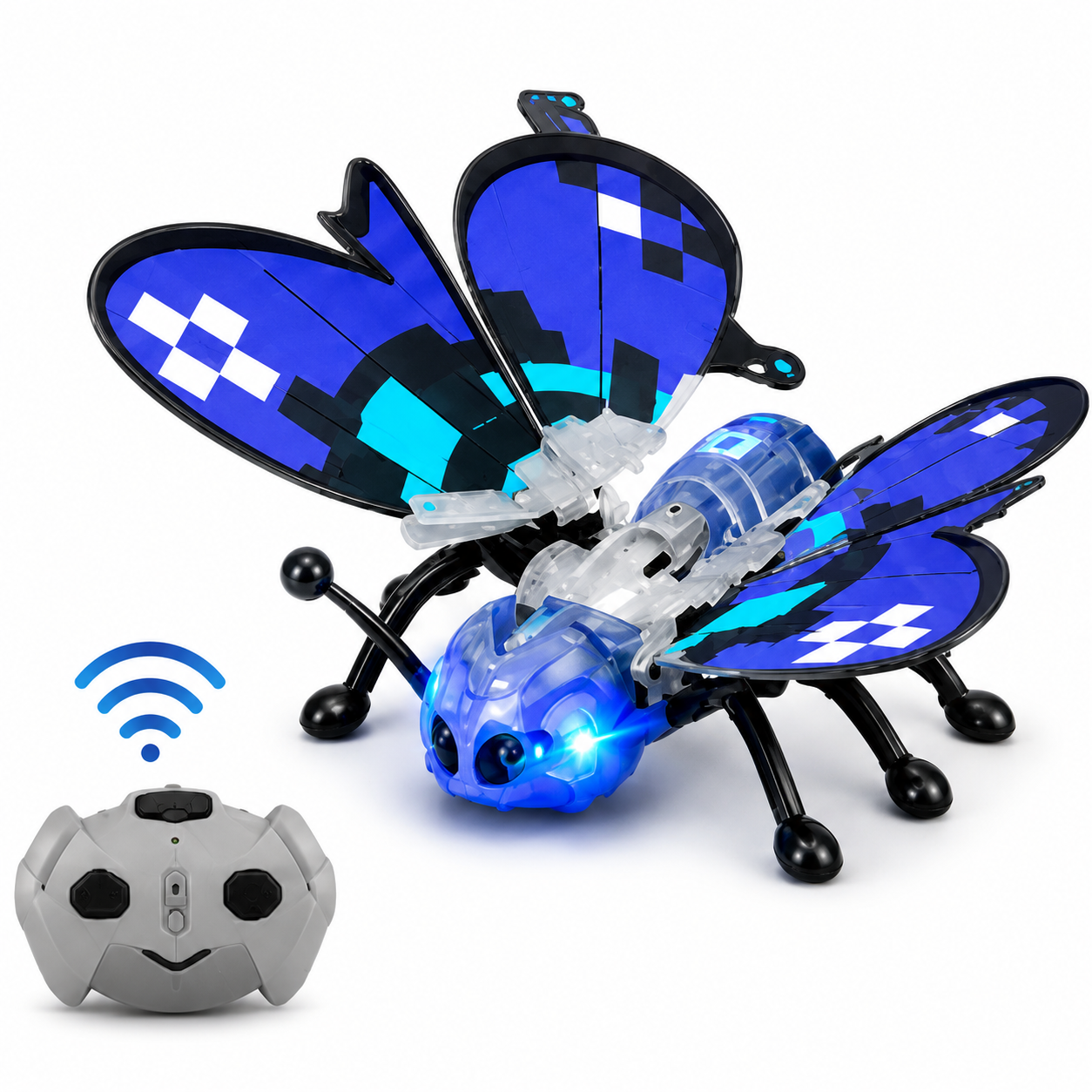 Purple Mechanical Butterfly RC Toy
