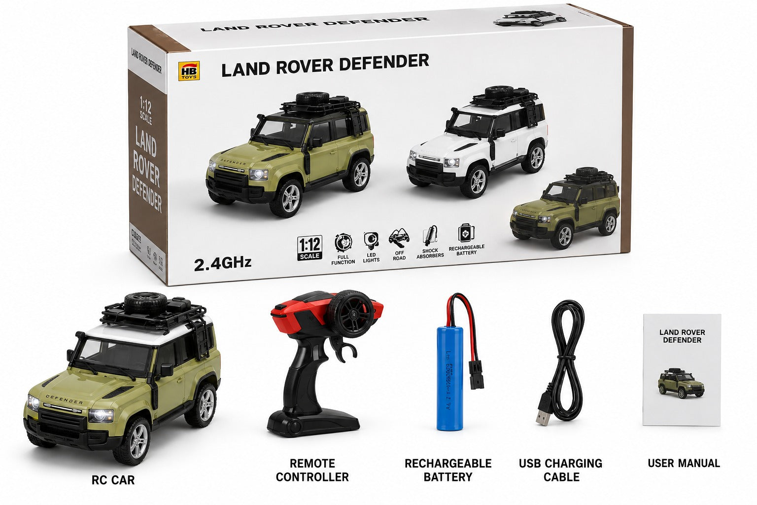 Land Rover Defender 1:12 Scale RC Car