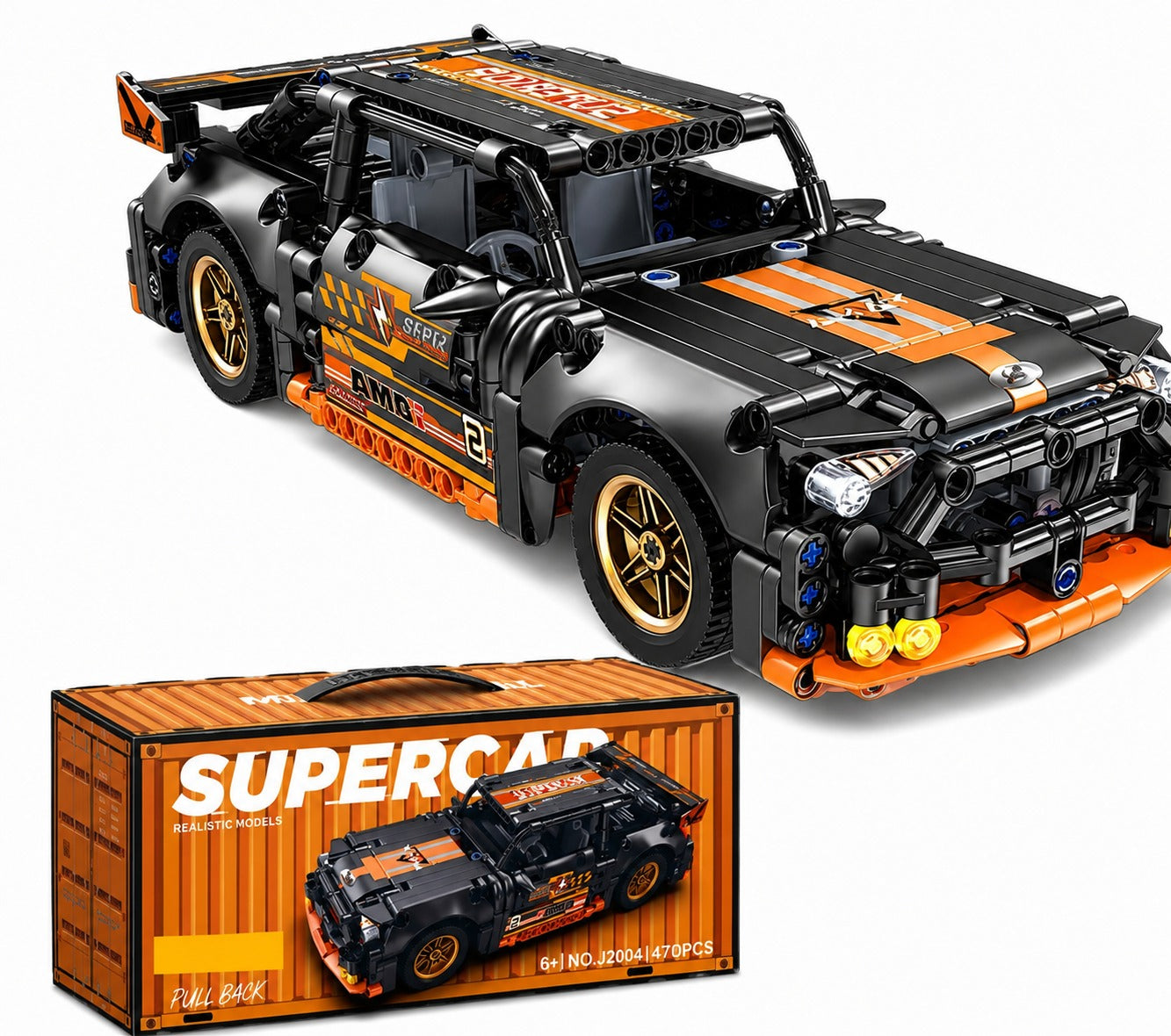 Supercar Building Block RC Car