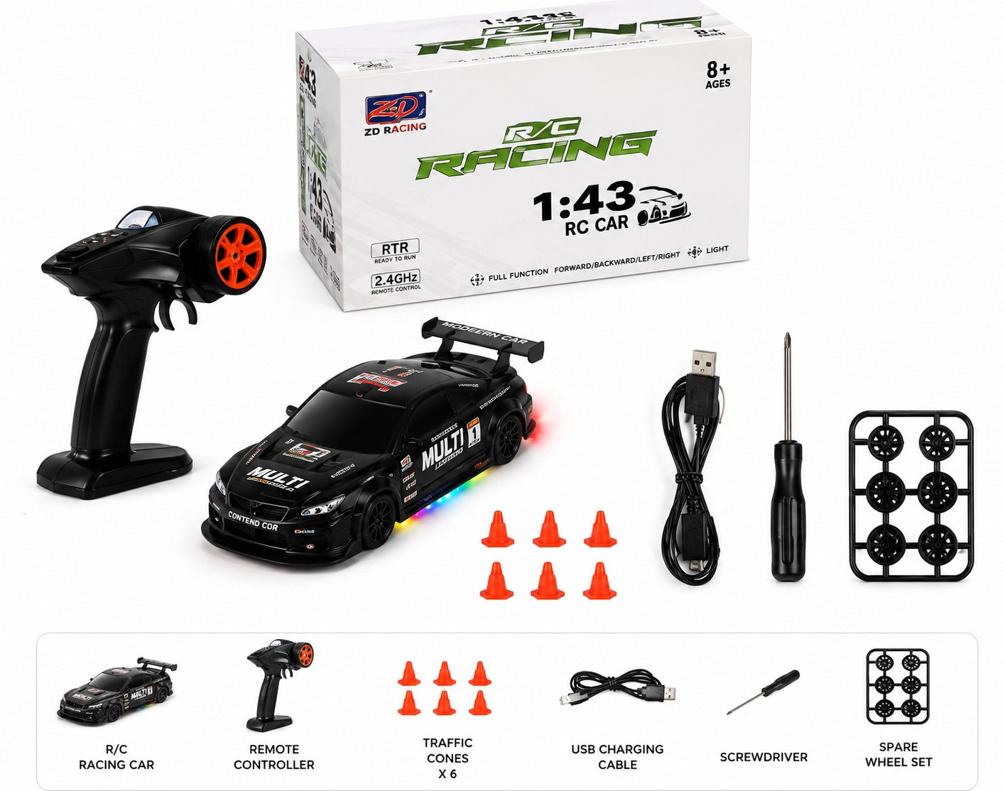 ZD Racing 1:43 Scale RC Drift Racing Car