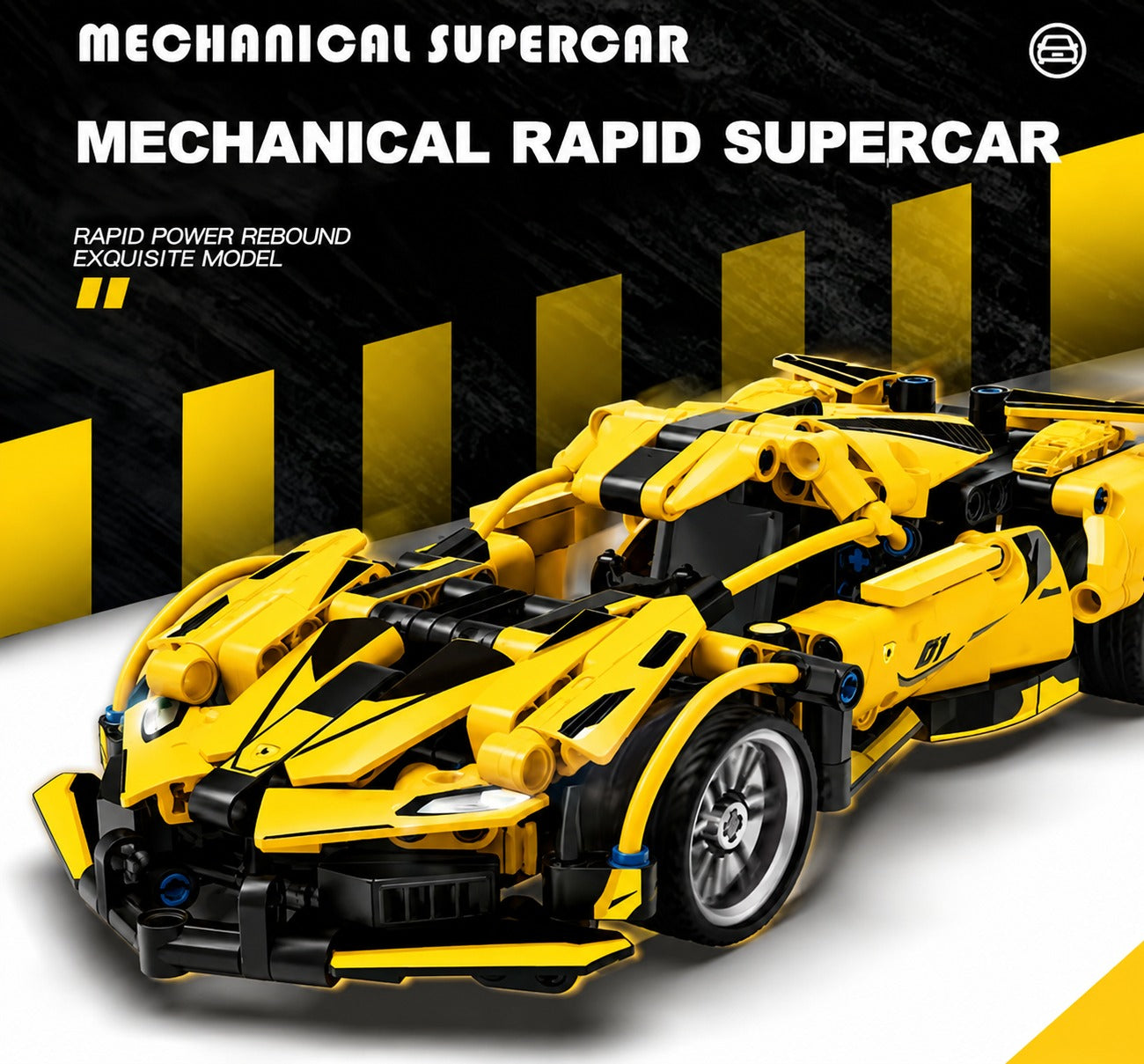 Supercar Building Block RC Car