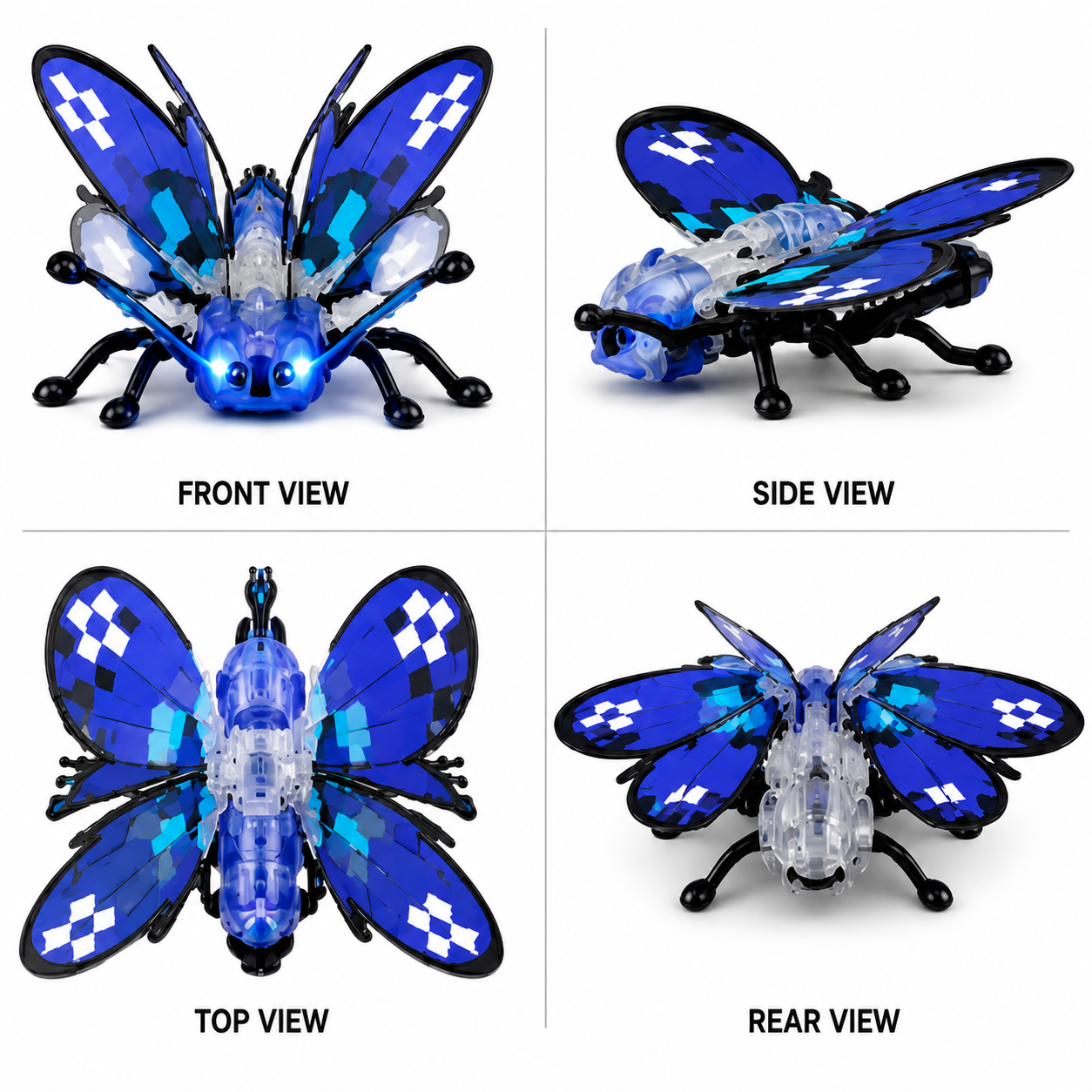 Purple Mechanical Butterfly RC Toy
