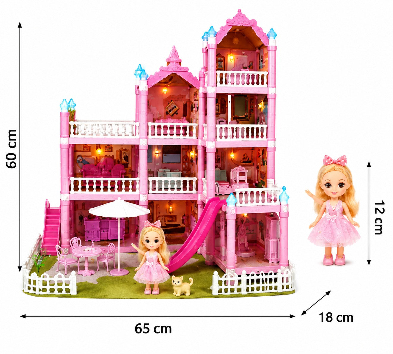 Villa Dream House Doll & Furniture Play Set