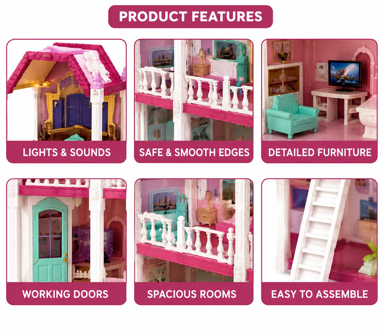 Luxury Dream Doll House Play Set – Product Description