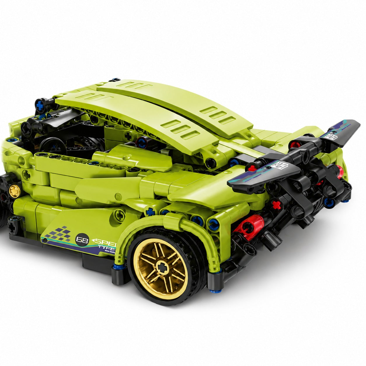Green Supercar Building Block RC Car