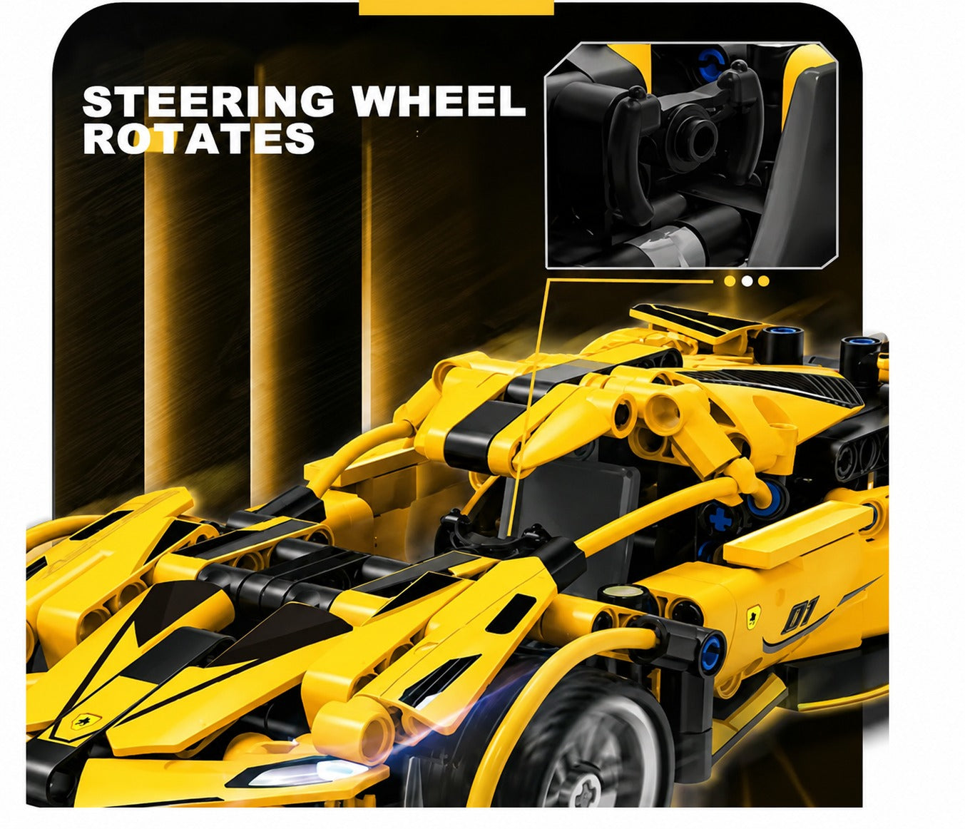 Supercar Building Block RC Car