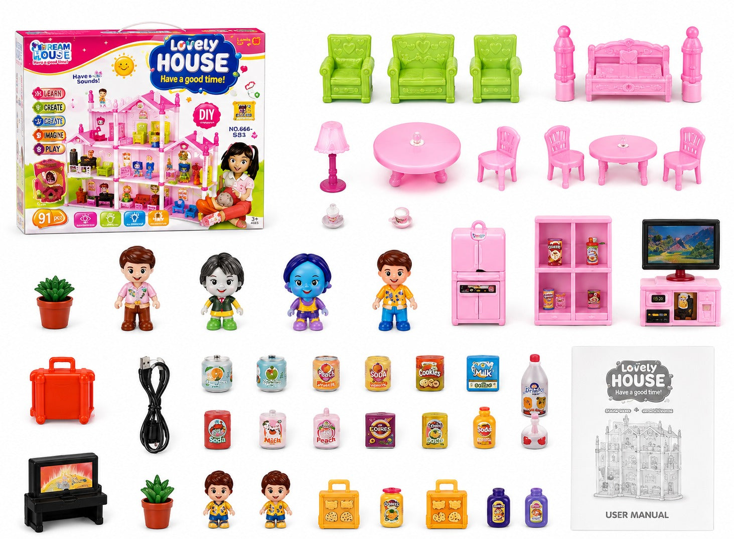 Pearl Kitchen Play Set – Interactive Pretend Play Kitchen for Kids