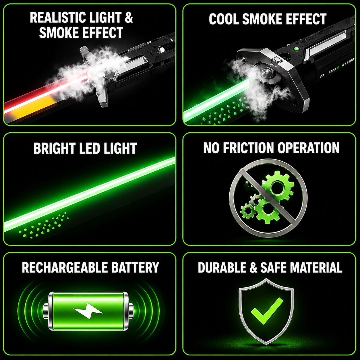 Light Saber Toy with Smoke & LED Effects