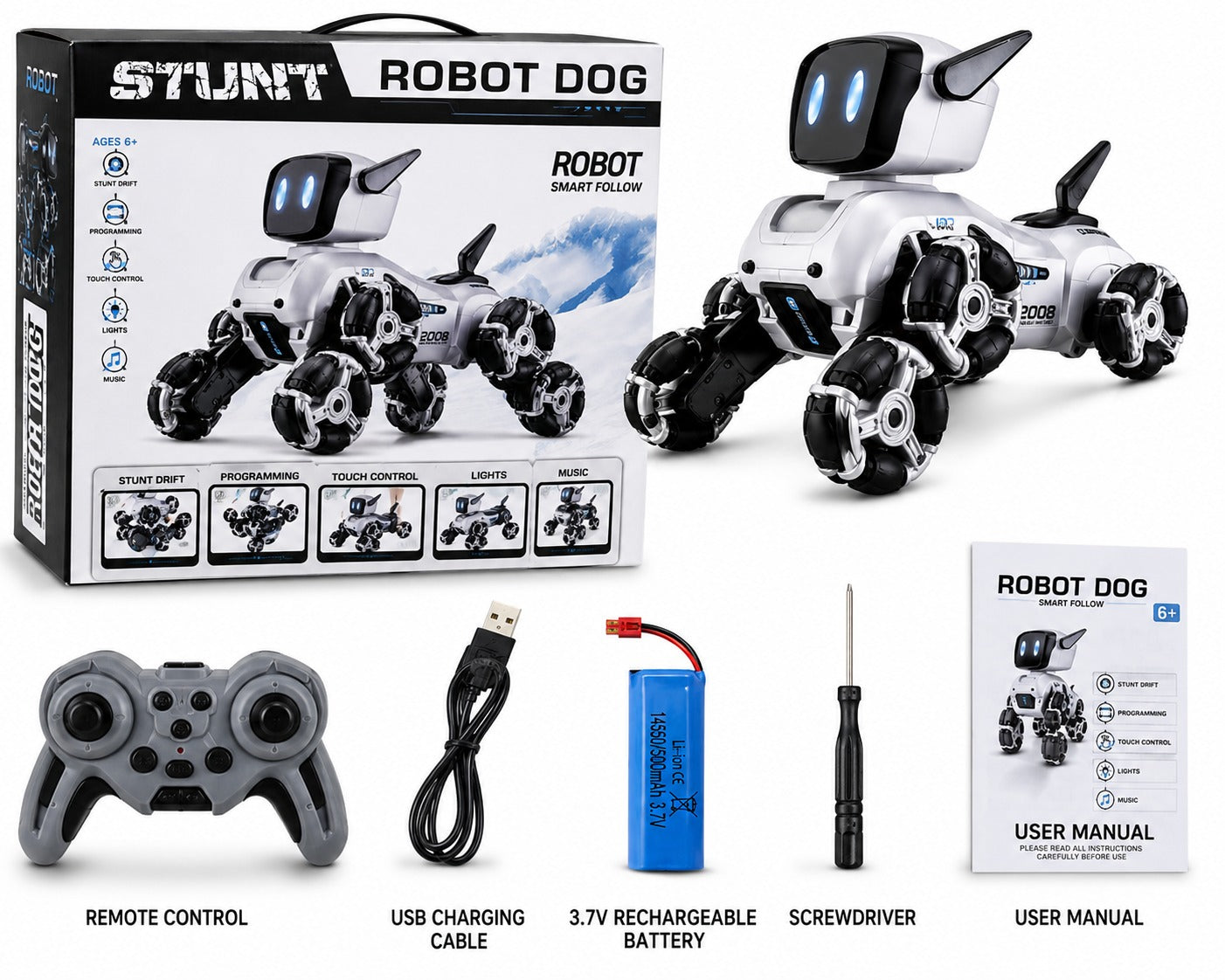 Robot Dog Smart Follow RC Toy