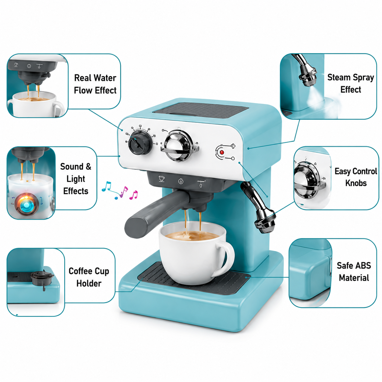 Kids Coffee Machine Toy Set