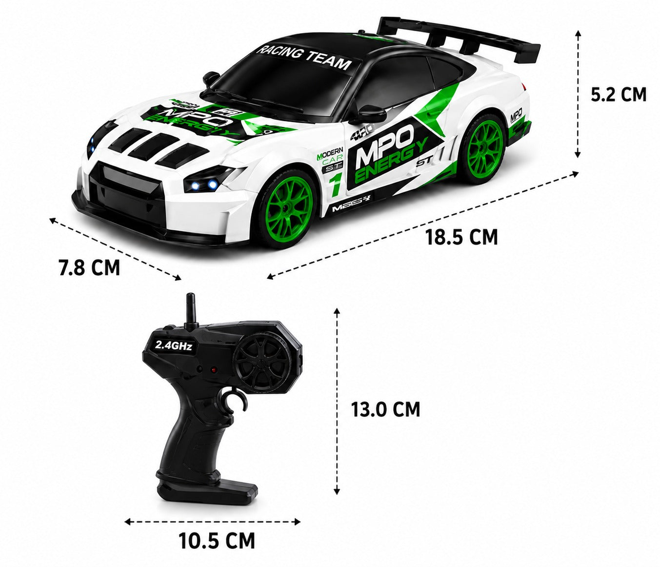 High Speed 2.4GHz RC Drift Racing Car
