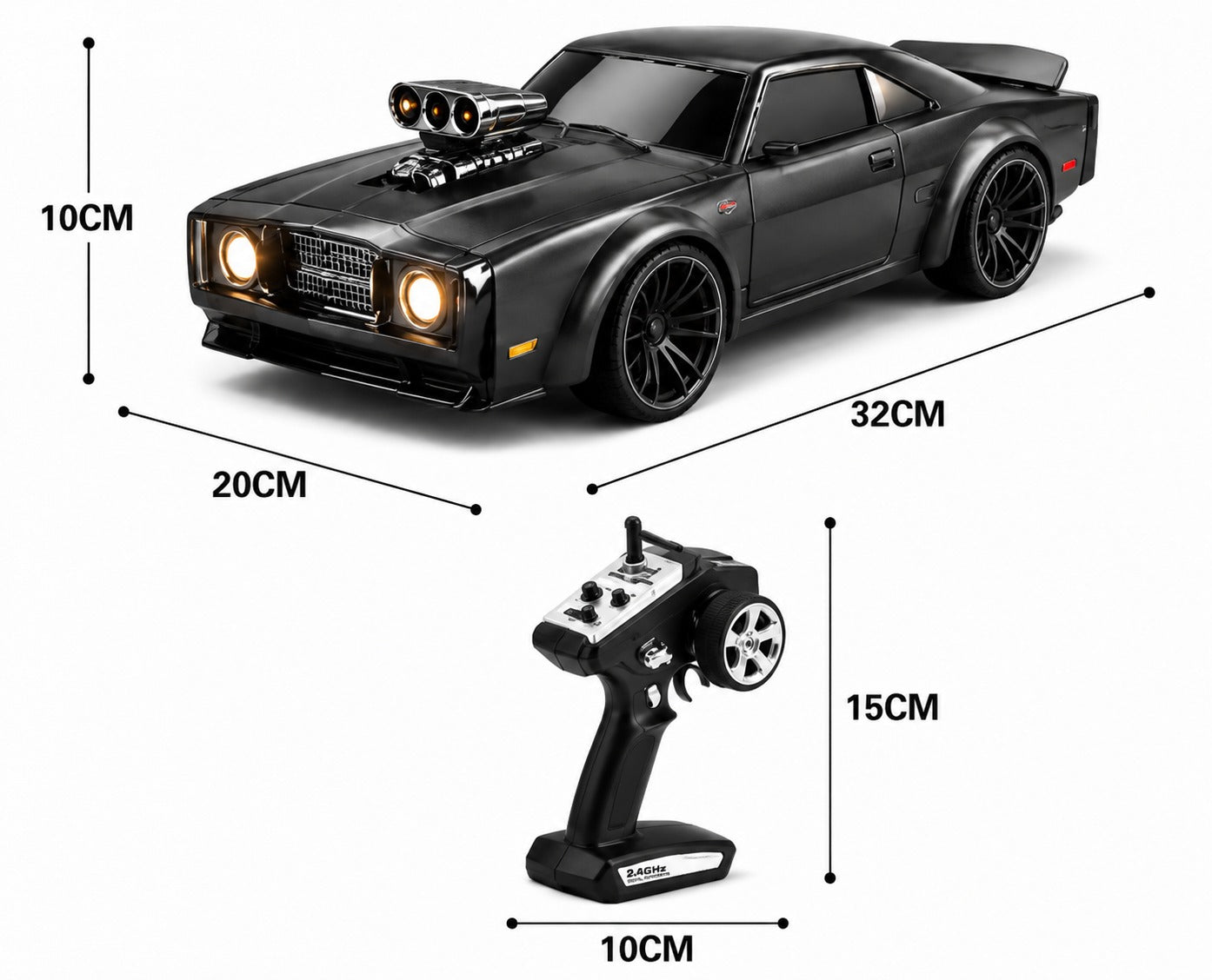 Hurricane Dominator 1:16 Scale RC Racing Car