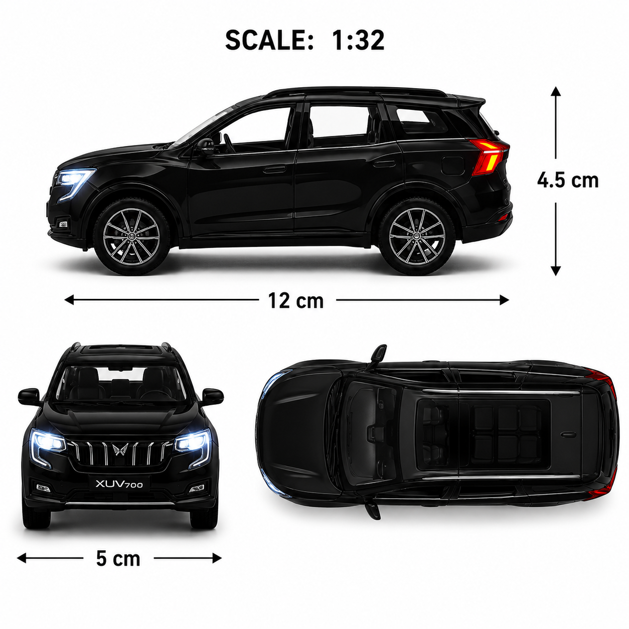 XUV700 1:32 Die-Cast Alloy Model Car