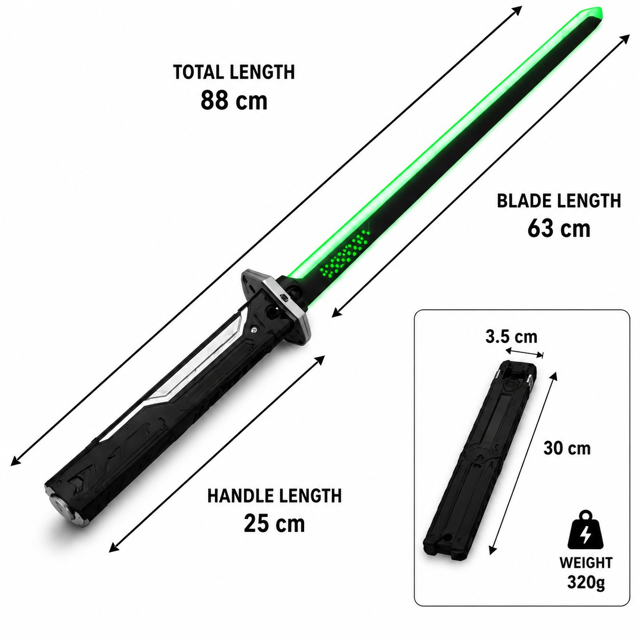 Light Saber Toy with Smoke & LED Effects