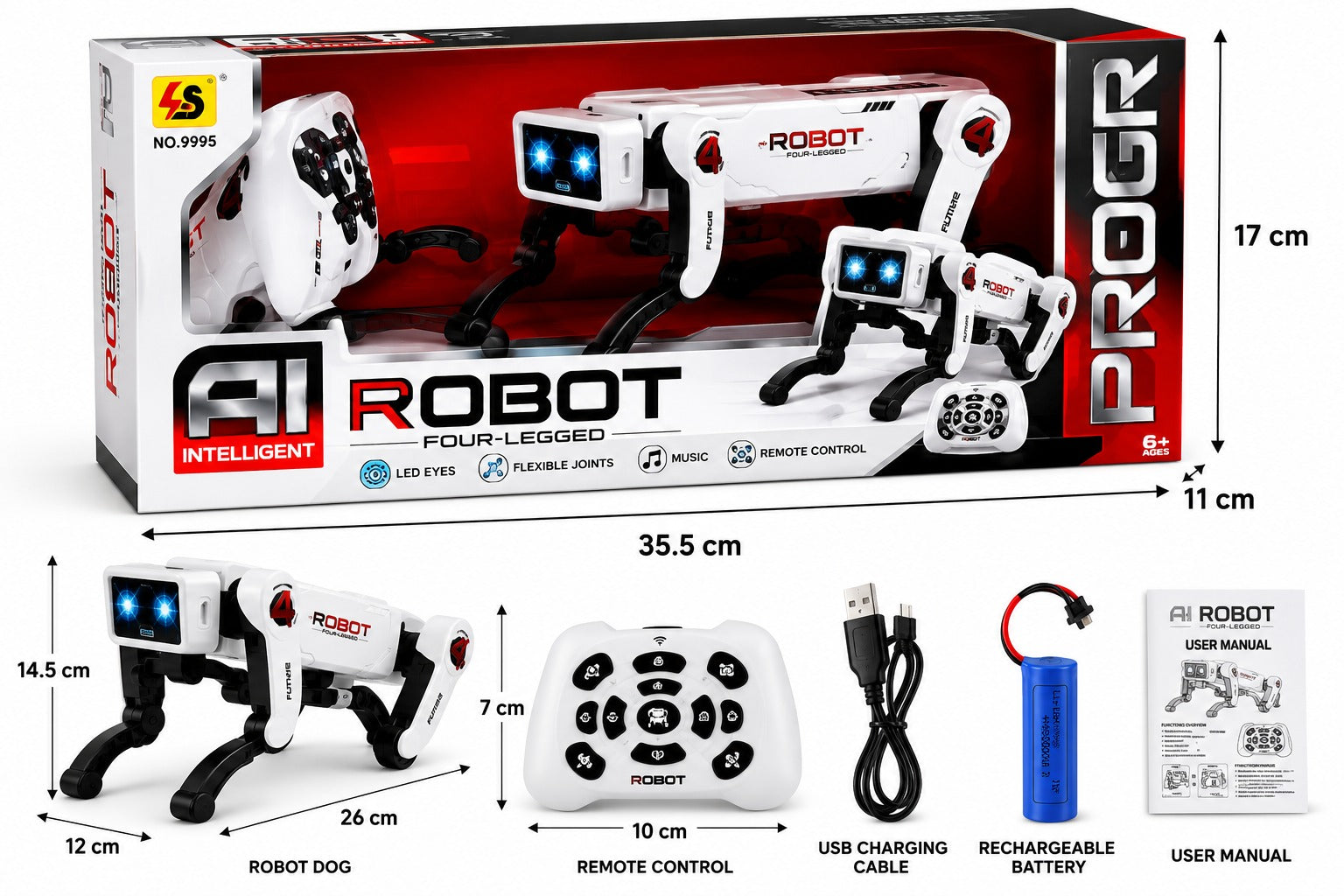 Futuro Four-Legged Smart Robot Dog