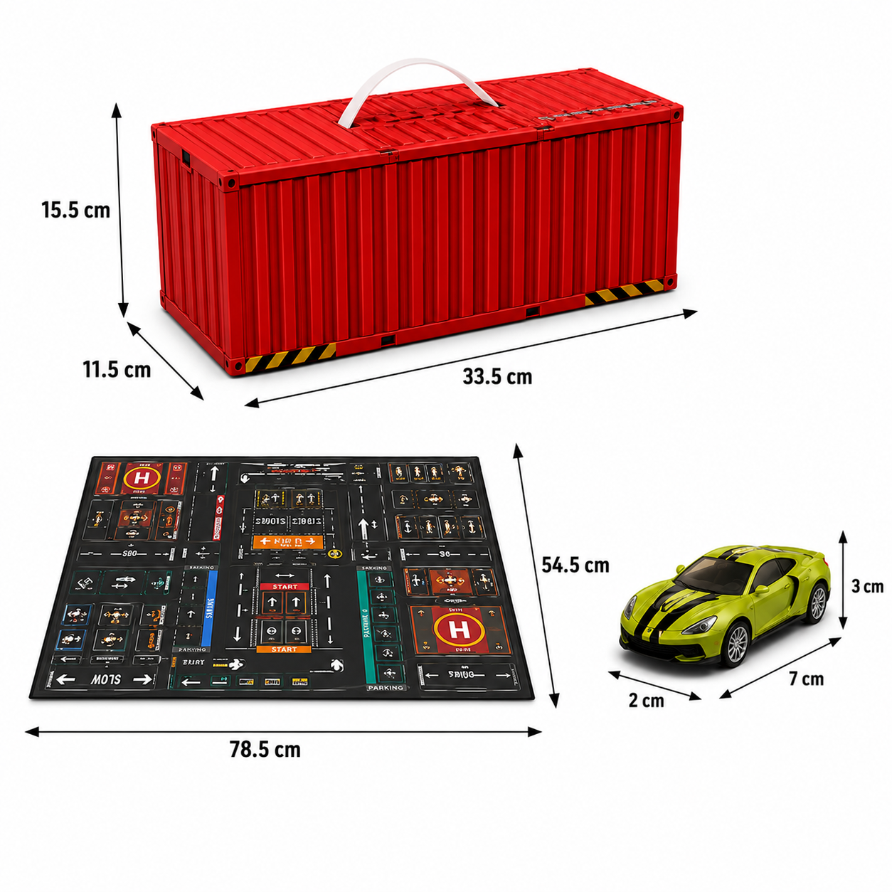 48 PCS Die-Cast Cars Gift Box Playset