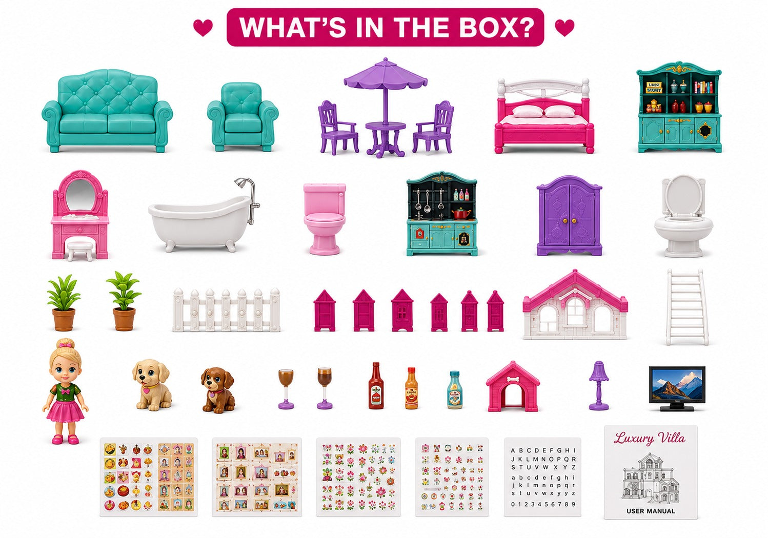 Luxury Dream Doll House Play Set – Product Description