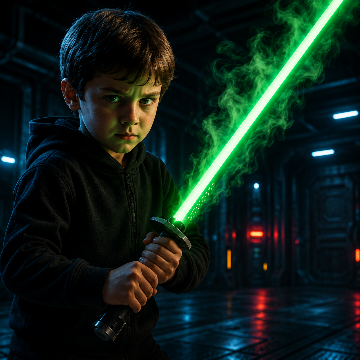Light Saber Toy with Smoke & LED Effects