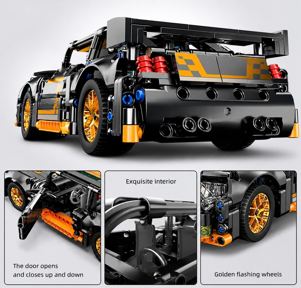 Supercar Building Block RC Car