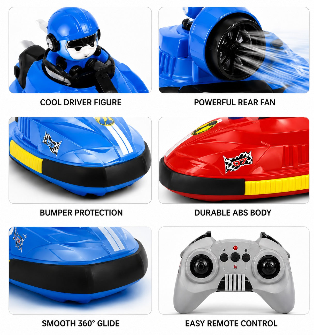 High Speed Hovercraft RC Bumper Boats
