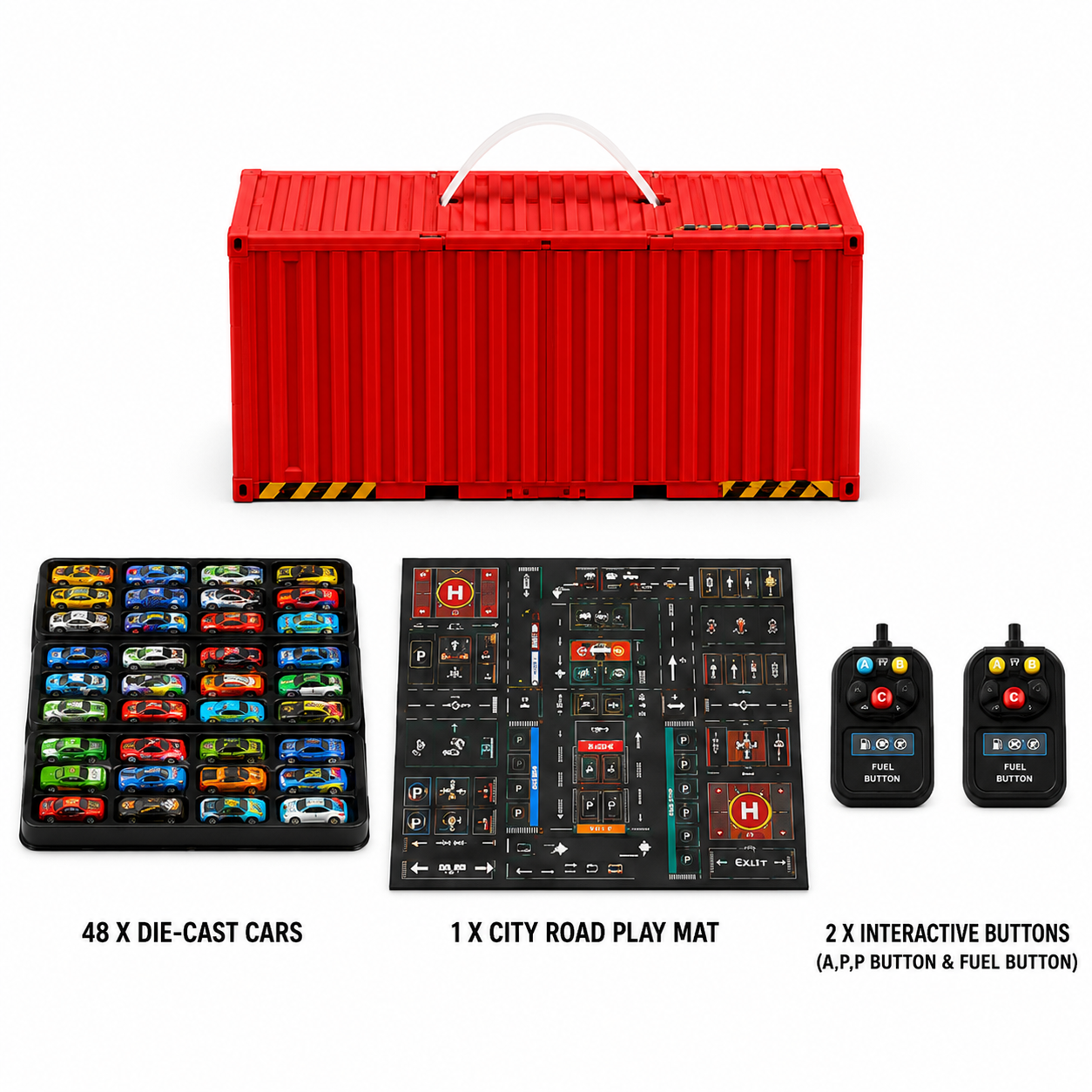 48 PCS Die-Cast Cars Gift Box Playset