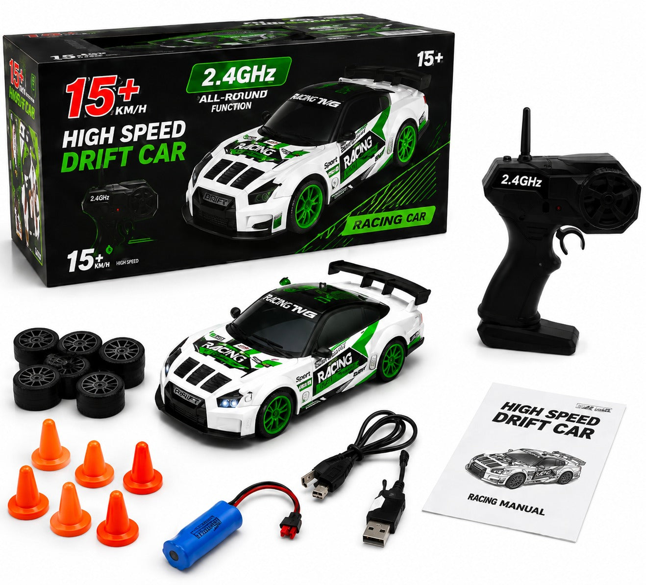 High Speed 2.4GHz RC Drift Racing Car