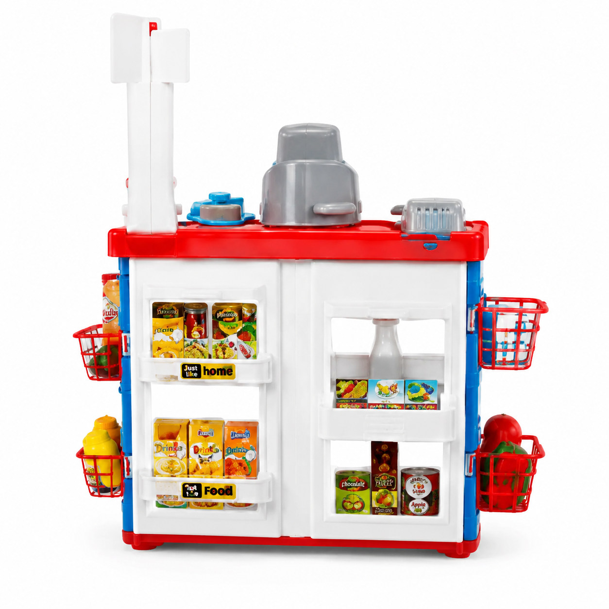 Kids Supermarket Shopping Cart Toy Set | Cash Register & Shopping Trolley for Kids