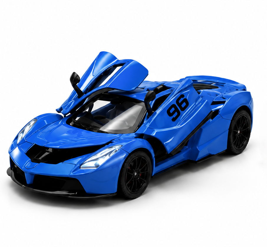 1:24 Scale Die-Cast Sports Car Model with Light & Sound