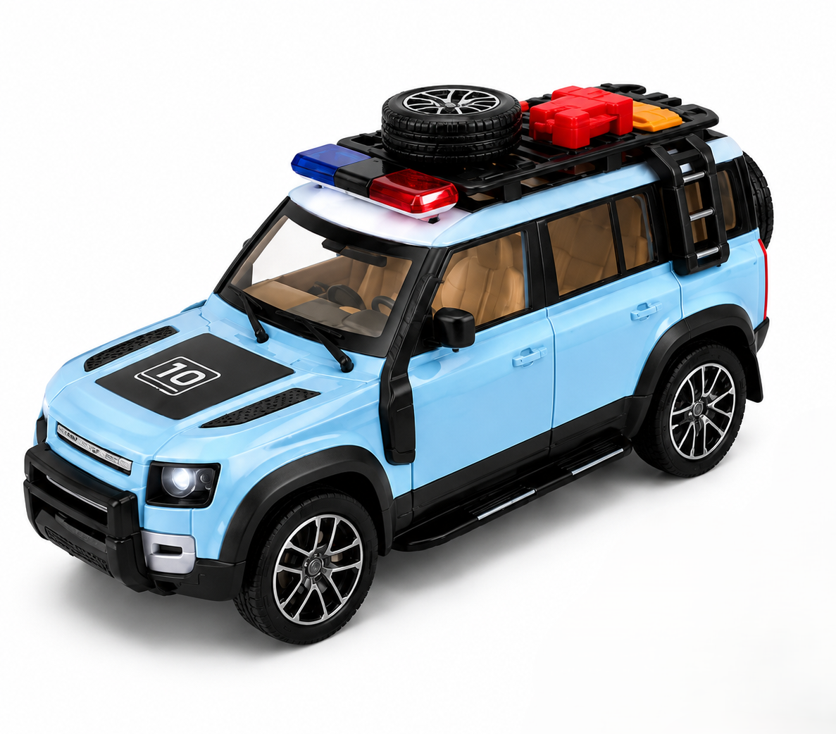 1:22 Scale Die-Cast Alloy SUV with Pull Back Action, Light & Sound