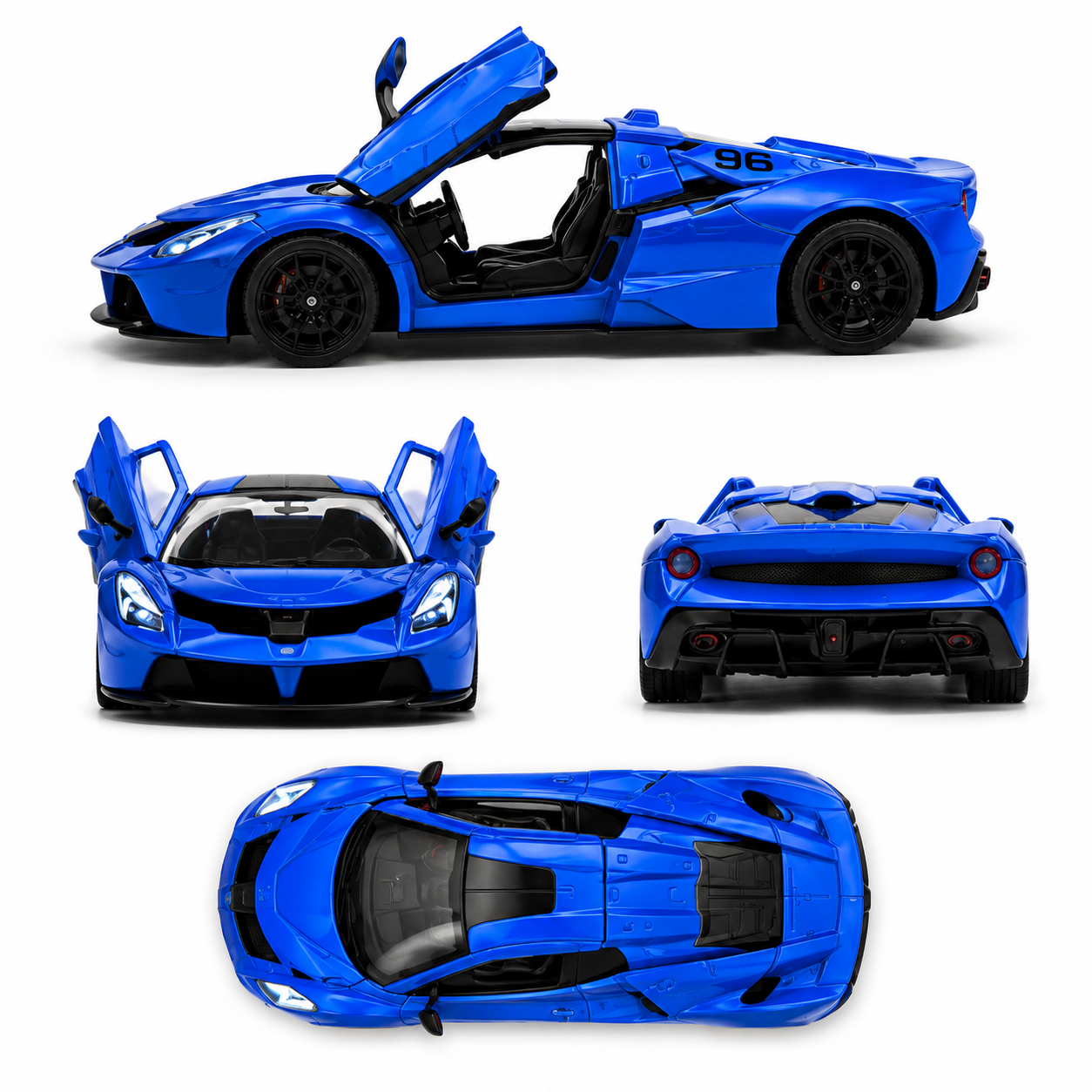 1:24 Scale Die-Cast Sports Car Model with Light & Sound