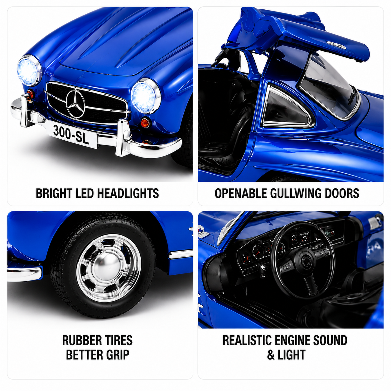 Classic Mercedes-Benz 300SL Die-Cast Model Car