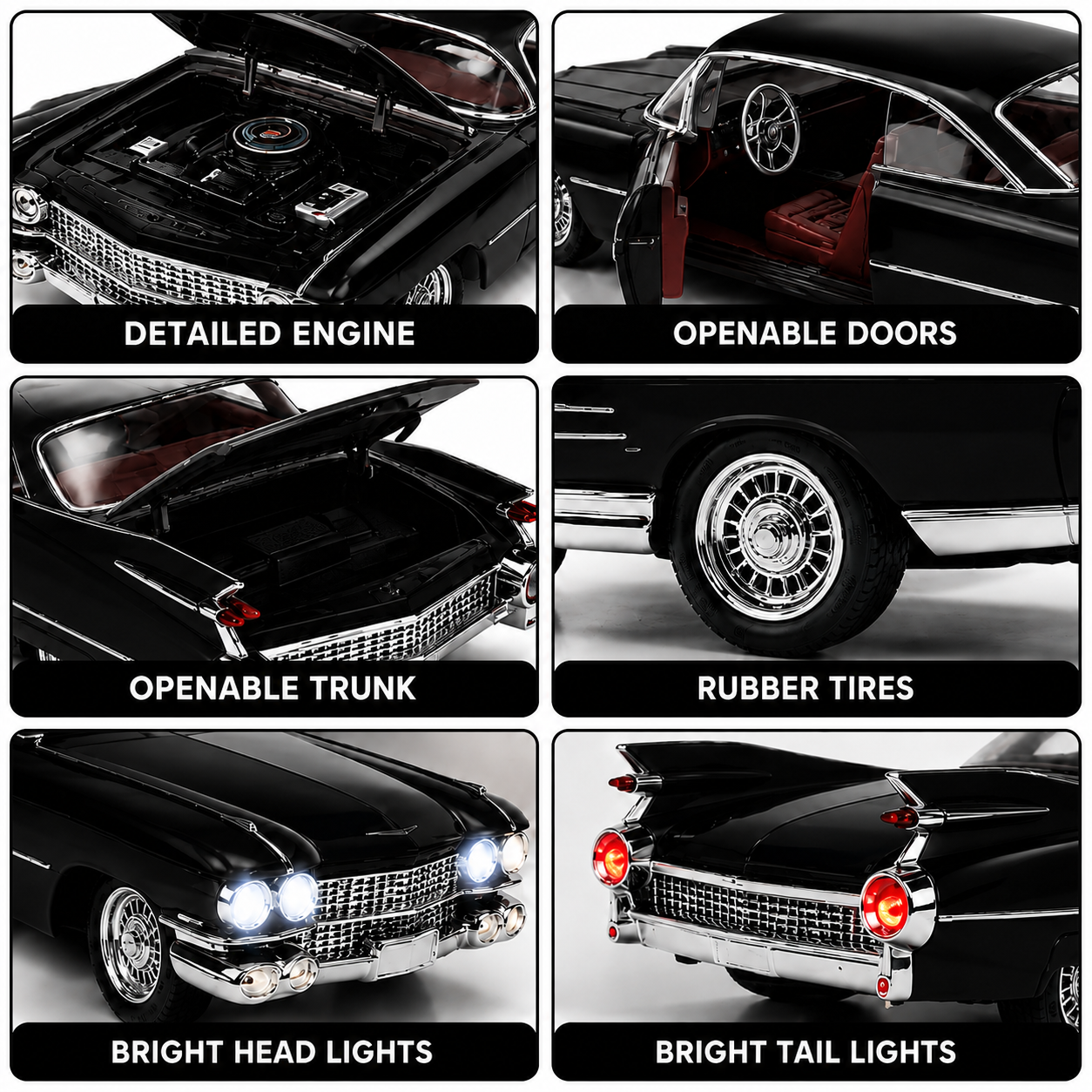 1:32 Die-Cast Classic Vintage Car