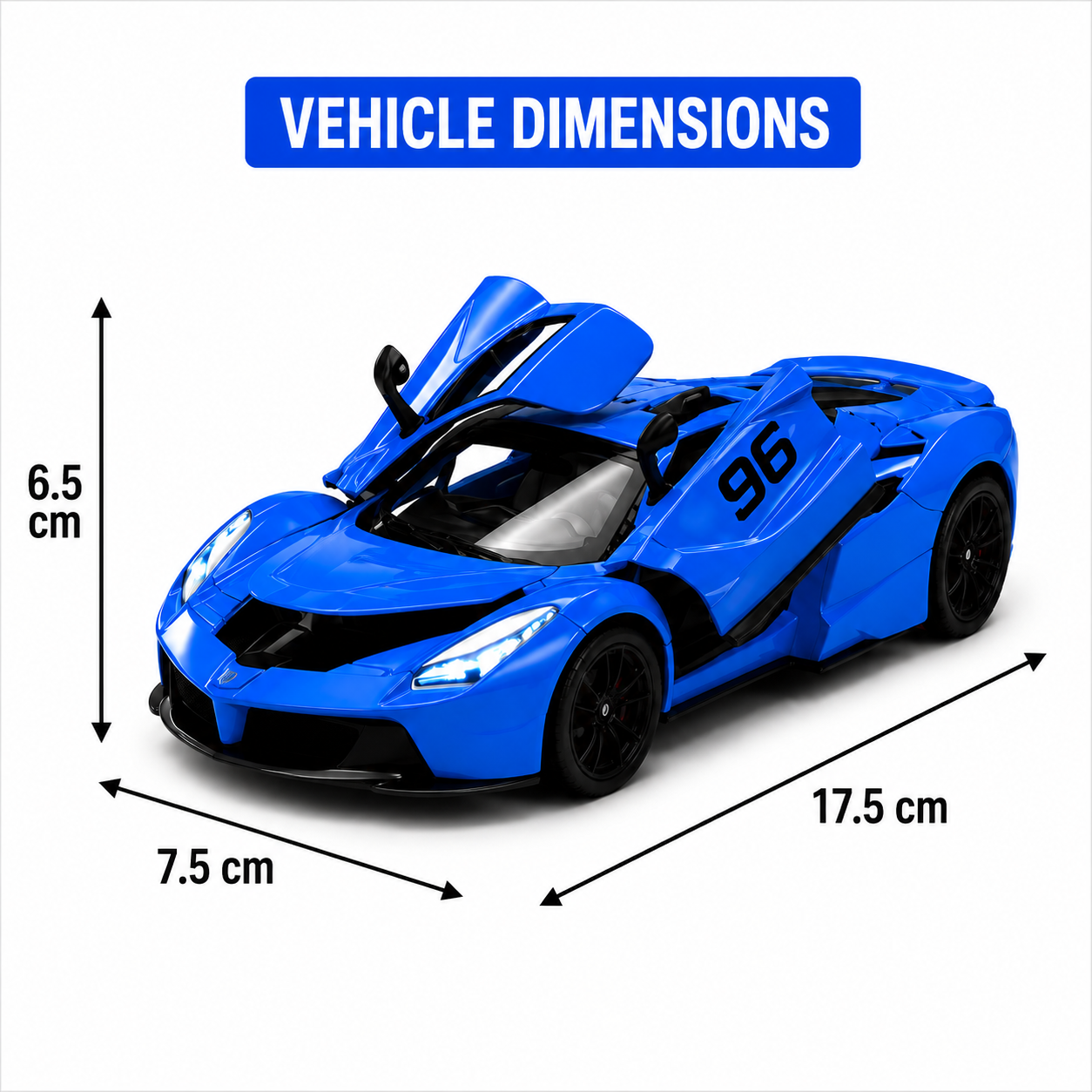 1:24 Scale Die-Cast Sports Car Model with Light & Sound