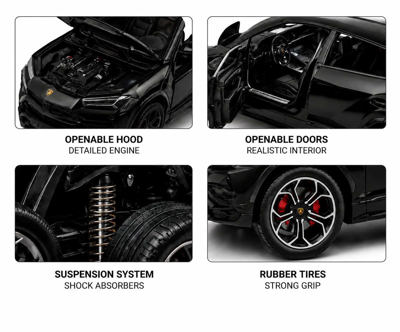 Die-Cast SUV Model Car with Sound & Light