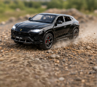 Die-Cast SUV Model Car with Sound & Light