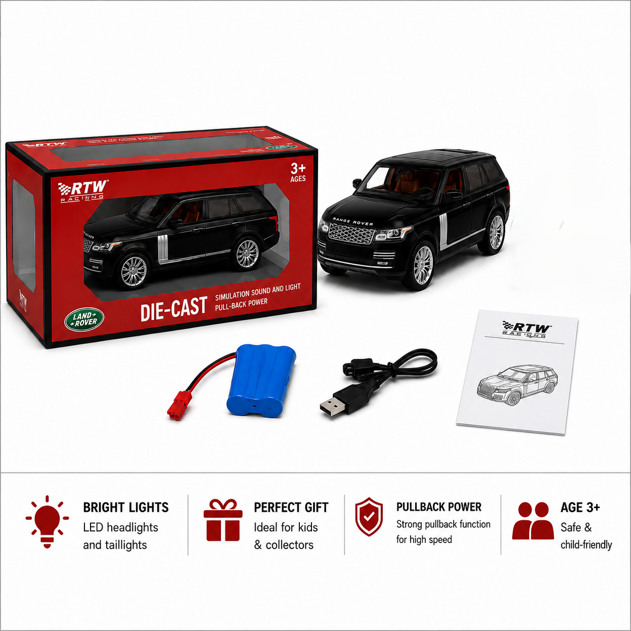 1:18 Die-Cast Range Rover SUV