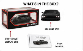 Die-Cast Muscle Car with Sound & Light