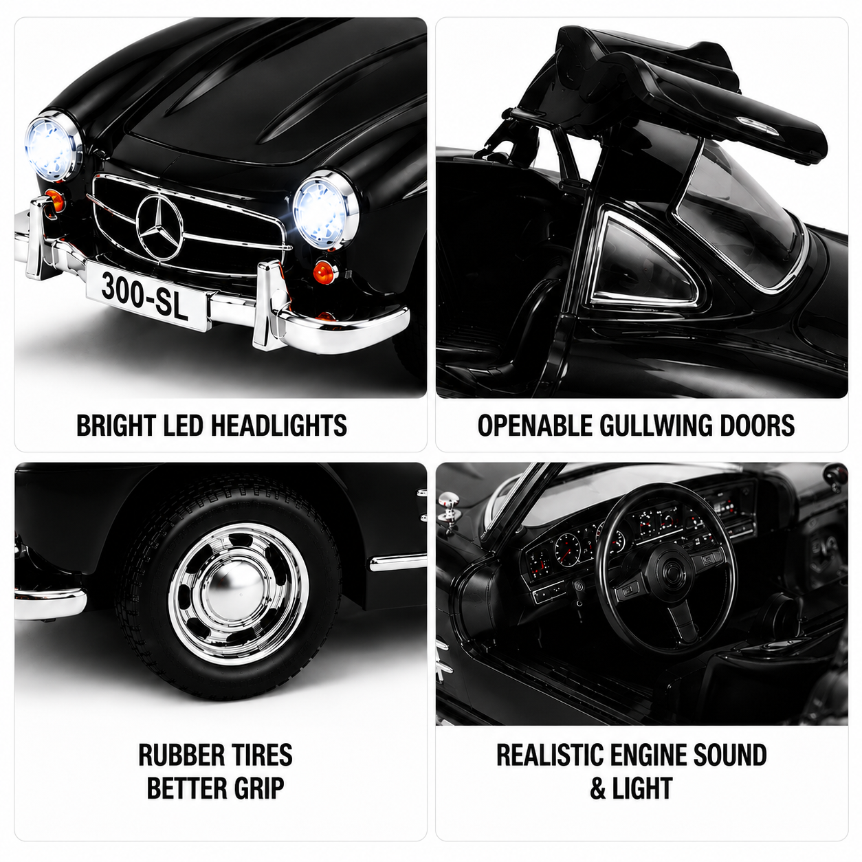 Classic Mercedes-Benz 300SL Die-Cast Model Car