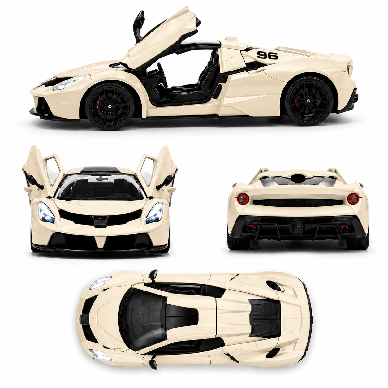 1:24 Scale Die-Cast Sports Car Model with Light & Sound