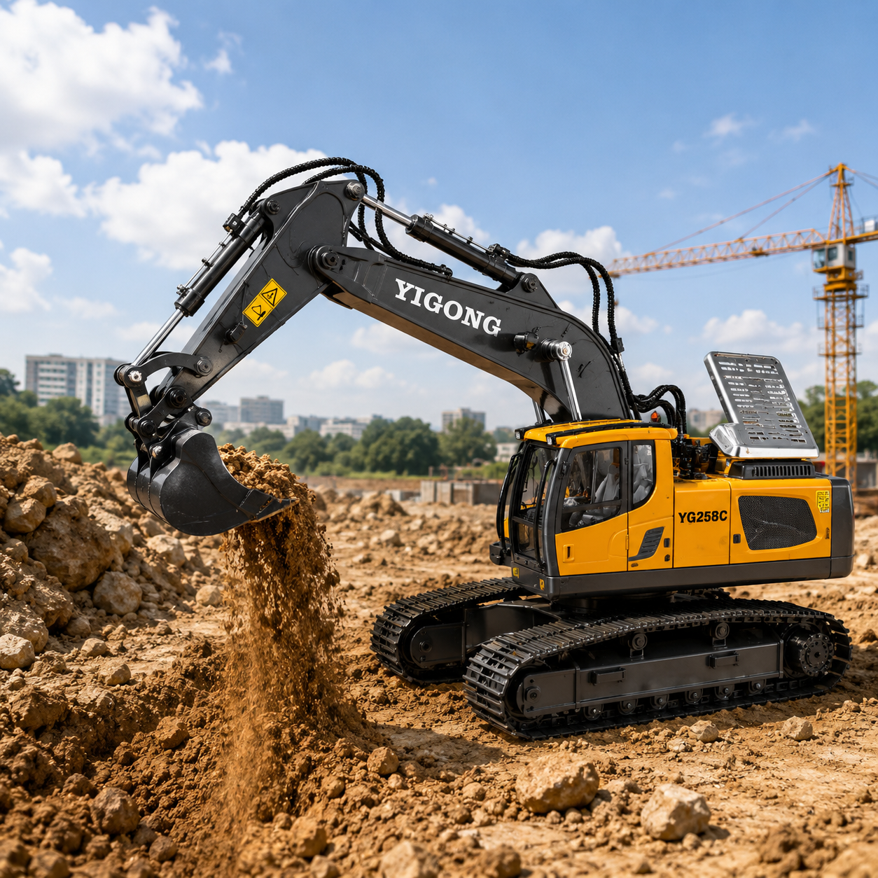 2.4GHz RC Excavator Toy for Kids