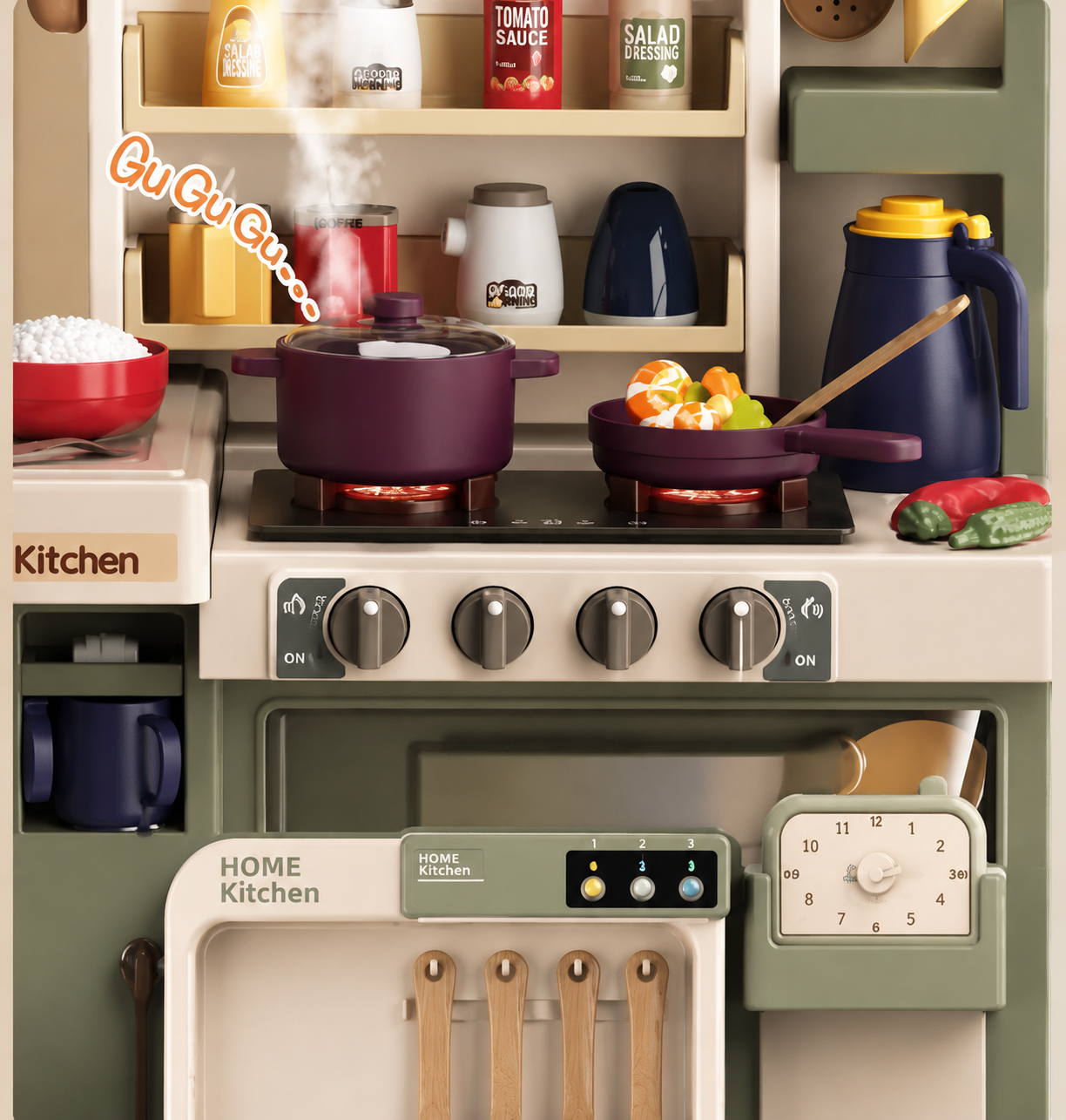 Kids Pretend Play Kitchen Set