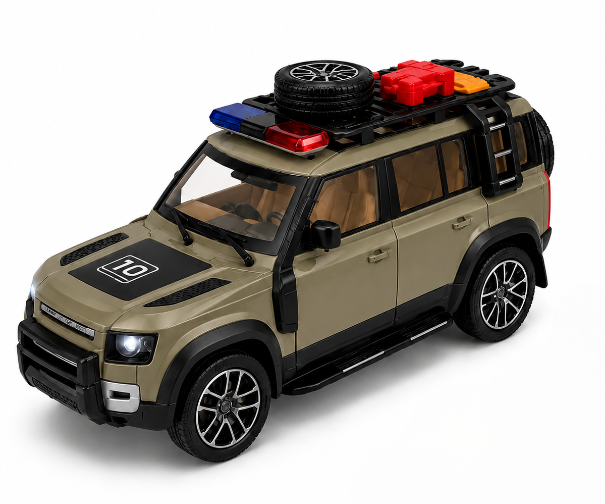 1:22 Scale Die-Cast Alloy SUV with Pull Back Action, Light & Sound