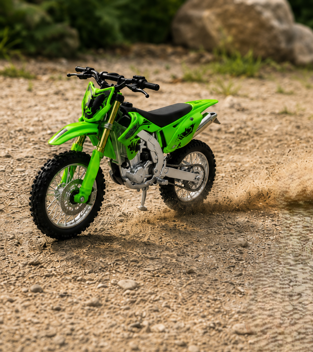 1:10 Scale Die-Cast Alloy Dirt Bike Model