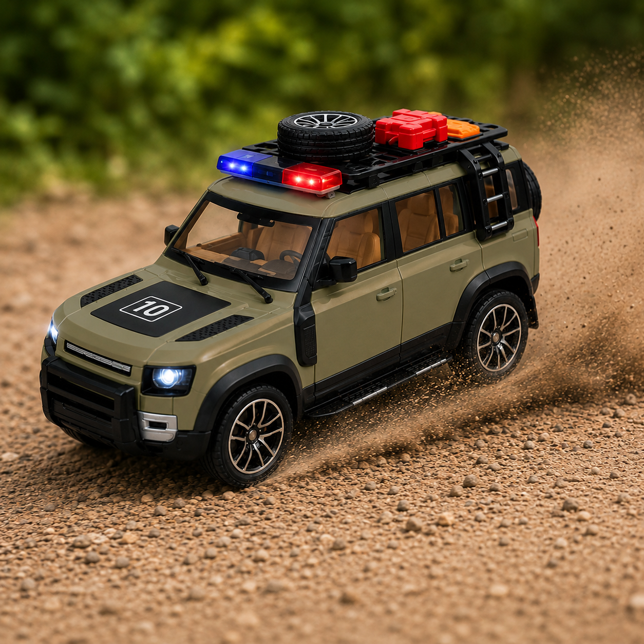 1:22 Scale Die-Cast Alloy SUV with Pull Back Action, Light & Sound
