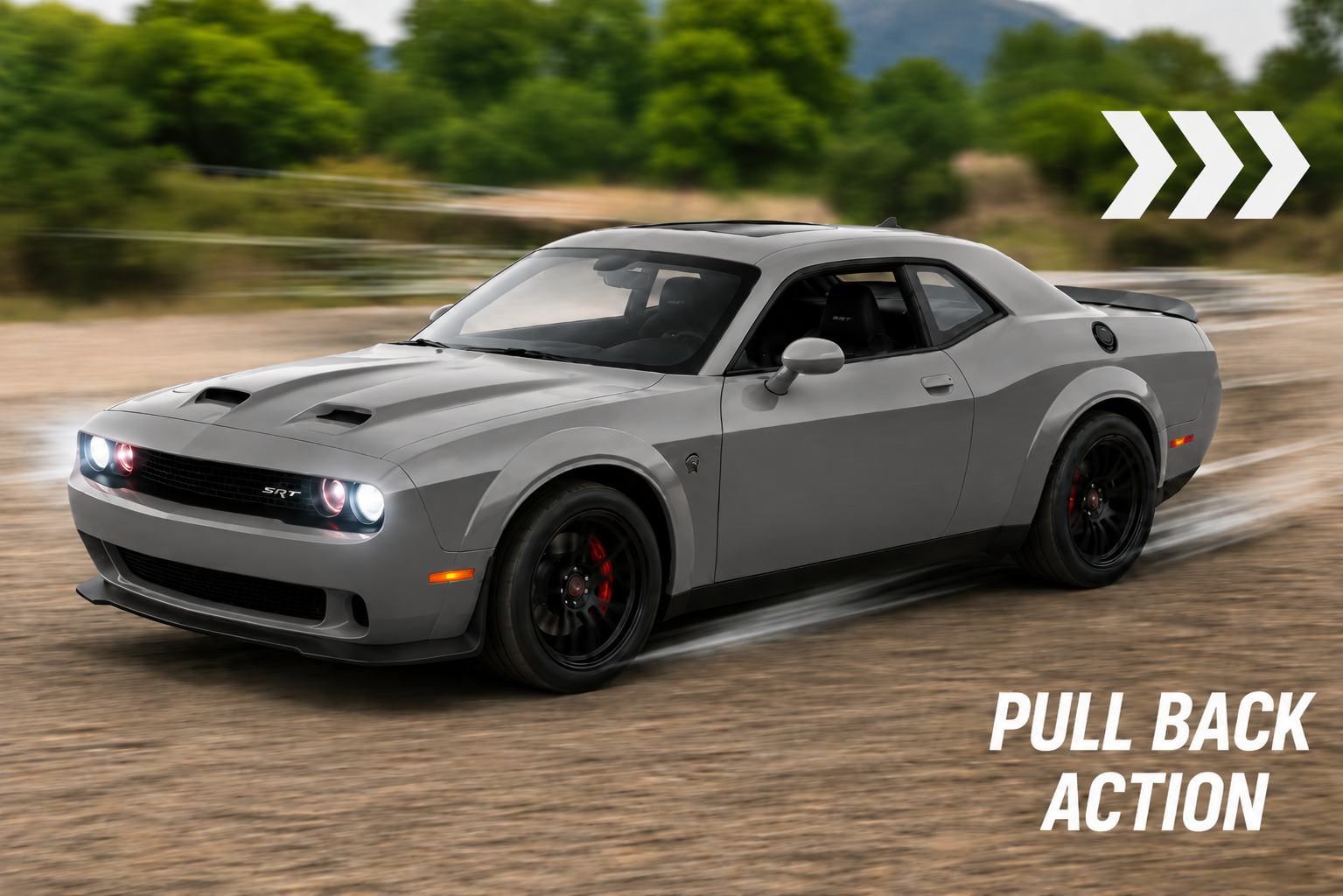 Die-Cast Muscle Car with Sound & Light