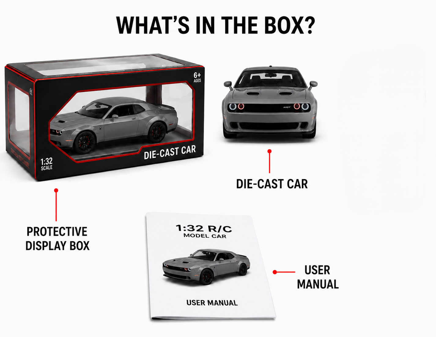 Die-Cast Muscle Car with Sound & Light
