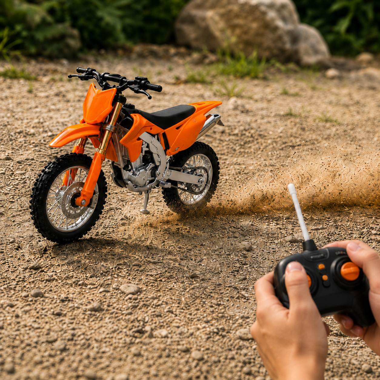 1:10 Scale Die-Cast Alloy Dirt Bike Model