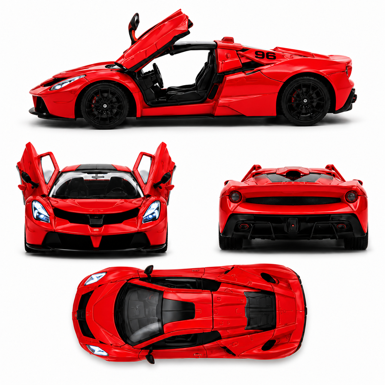 1:24 Scale Die-Cast Sports Car Model with Light & Sound