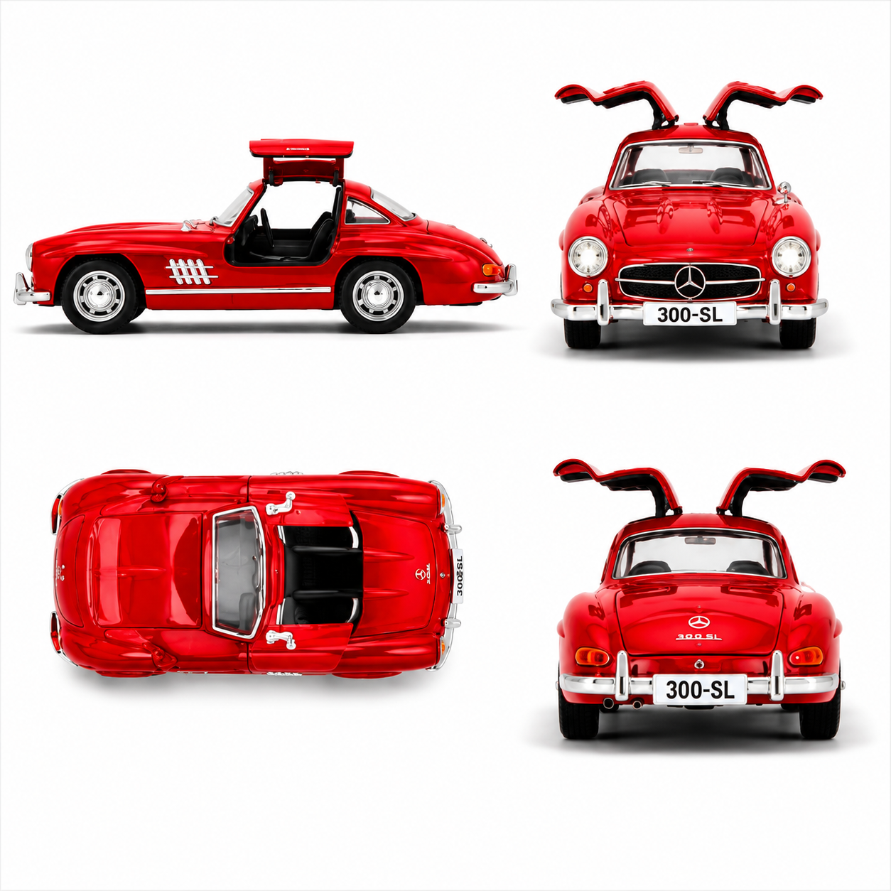 Classic Mercedes-Benz 300SL Die-Cast Model Car