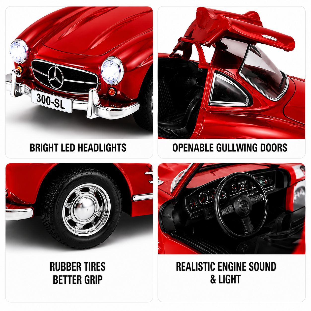 Classic Mercedes-Benz 300SL Die-Cast Model Car